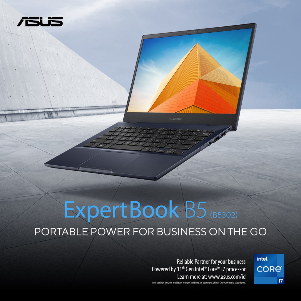 Laptop ASUS ExpertBook B5 series, portable power for business on the go
